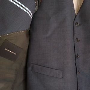 Blue Tommy Hilfiger Three Piece Suit